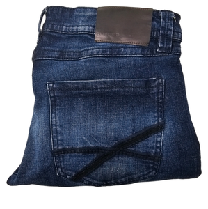TK Axel Men's Slim‎ Boot Stretch Jeans Medium Wash Bondi Blue Denim W 32 L 30